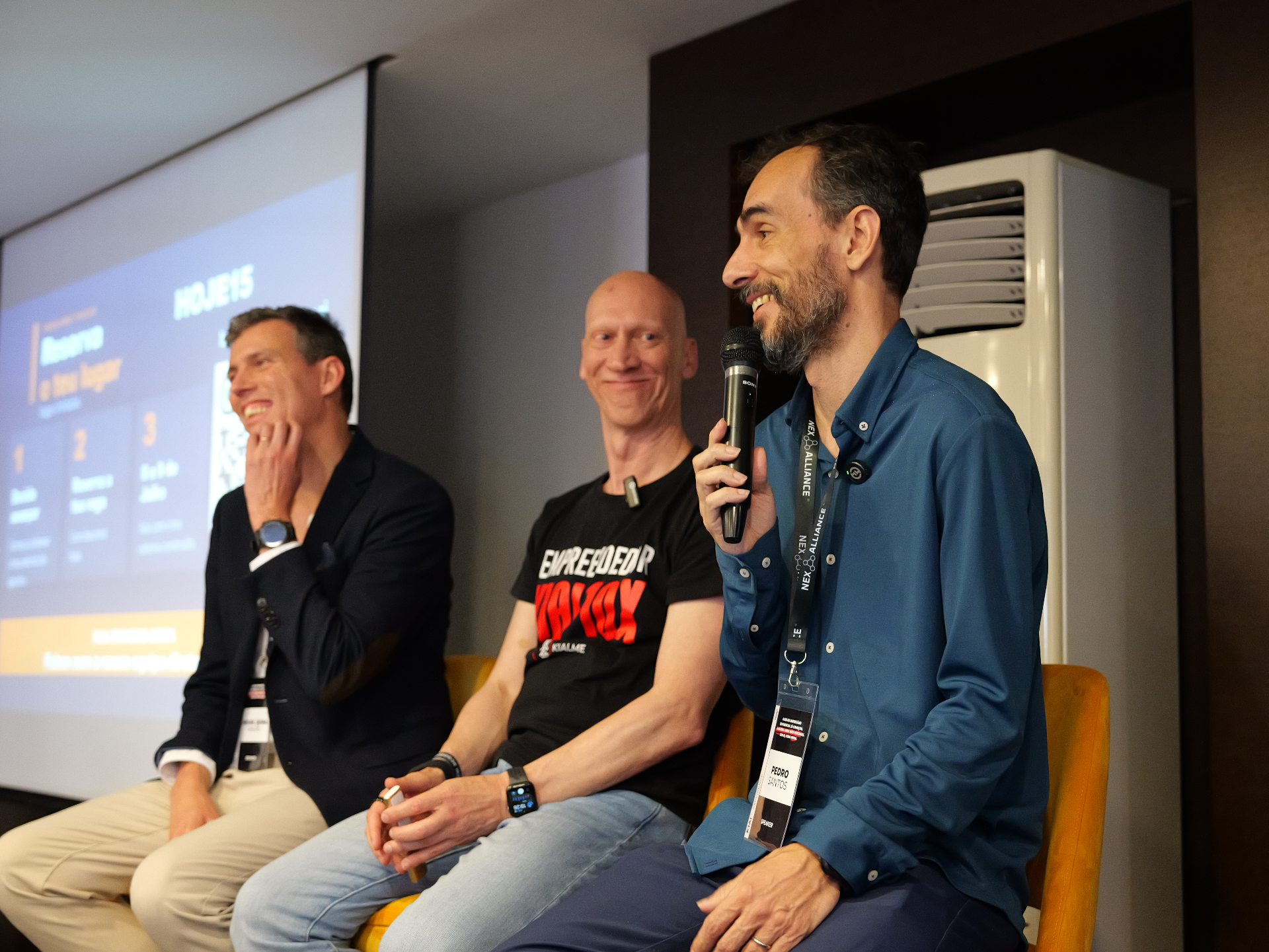 Ricardo Teixeira, Pedro Santos e Miguel Quina Ribeiro — equipa KIAI